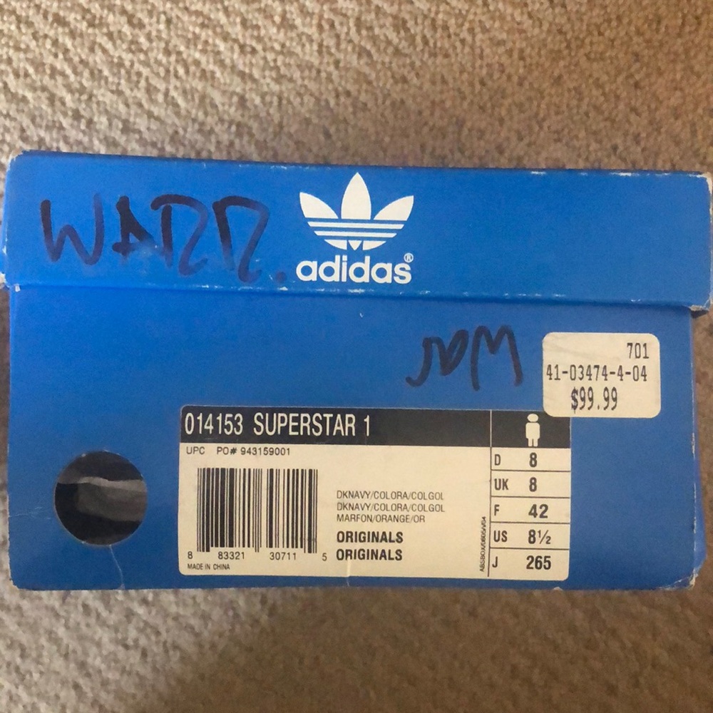 | Adidas Superstar 1 NBA Golden State Warriors |